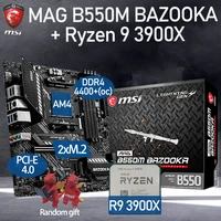 msi mag b550m bazooka motherboard set amd kit ryzen 9 3900x combo ddr4 128gb m 2 pci e 4 0 b550 placa m%c3%a3e kit am4 desktop b550