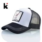 Бейсболка МужскаяЖенская сетчатая, однотонная хлопковая кепка для папы, дышащая бейсболка, в стиле хип-хоп, с косточками