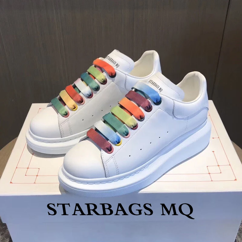 Британские модные кроссовки starbagMCQ женская обувь с новейшими кожаными вставками