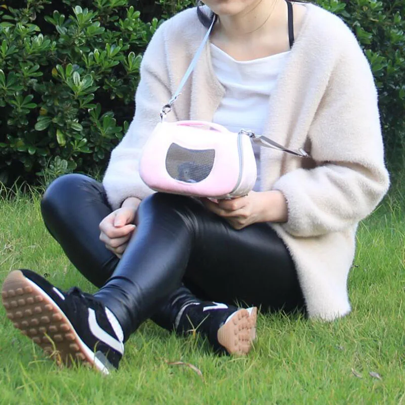 Переносная воздухопроницаемая переноска для путешествий сумка на плечо хомяка