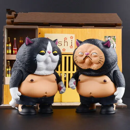 Маме мояши мастер толстый кот со шляпой виниловая фигура модная игрушка | Игрушки