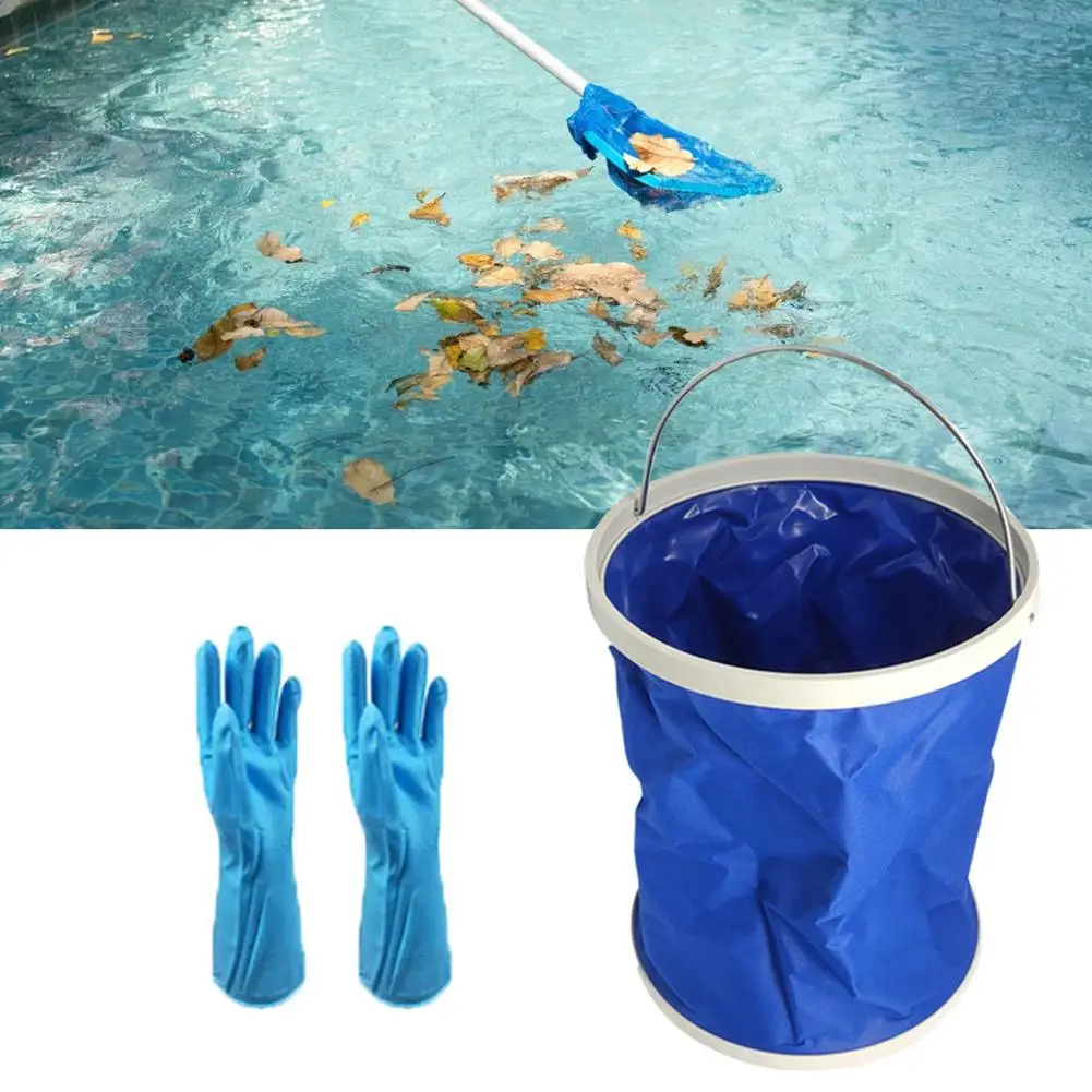 

3 Pcs Durable Pool Cleaning Kit Portable Tub Maintenance Accessories PVC Leak-Proof Bucket Waterproof Spa Clean Tools
