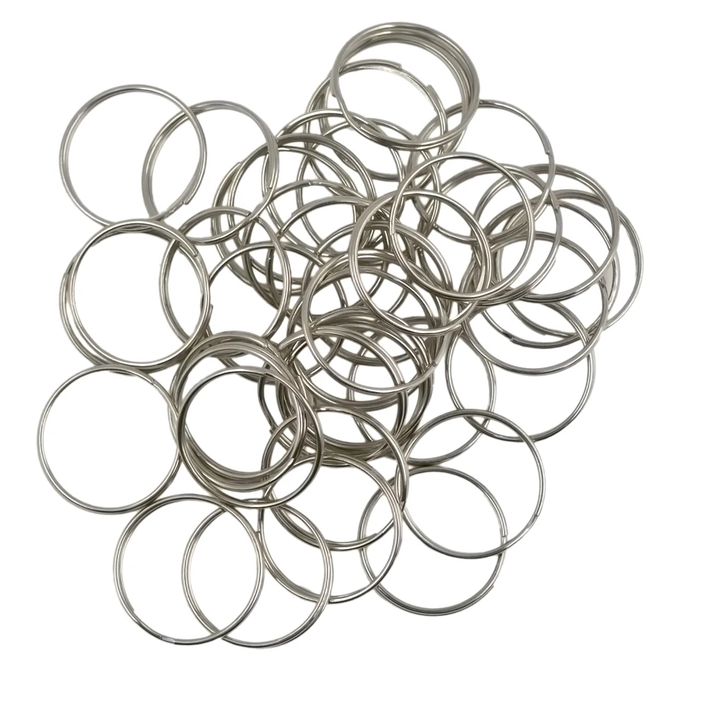 100 шт. двухконтурные Металлические Сплит кольца для прыжков 25 мм|Ювелирная