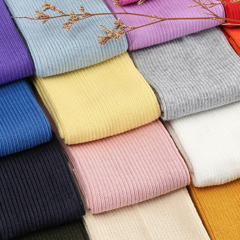 Тянущимся вязаным верхом РЕБРИСТАЯ МАНЖЕТА из ткани толстовка треники DIY