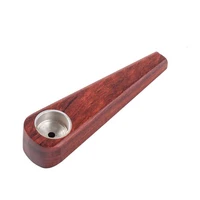 fashion wood pipes filter mini portable fan shaped creative mahogany pipe smoking herb tobacco pipe accessories