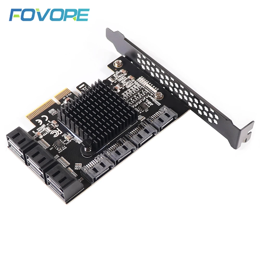 pci e на 10 портов sata 3 iii 30 6 гбитс адаптер