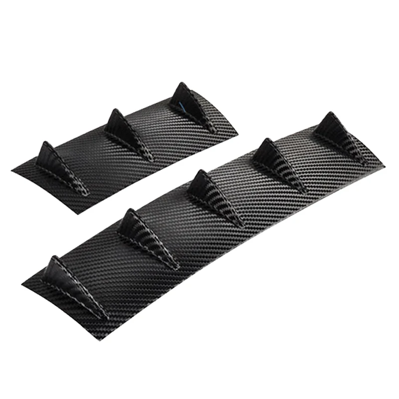 YOLU диффузор губа на задний бампер плавник акулы изогнутый Тип спойлер для губ