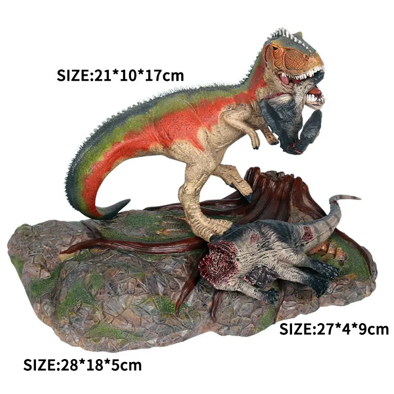 3pcs Oenux динозавр Юрского периода платформа Моделирование T-Rex Dinosaurio мир модель фигурки DIY база Коллекция украшения детские игрушки - Цвет: 3pcs