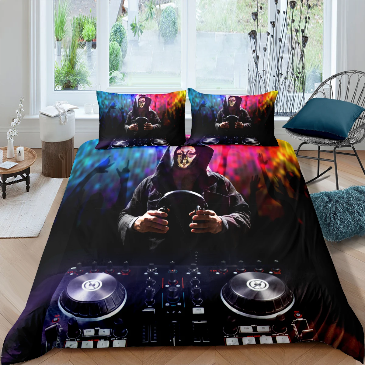 

Комплект постельного белья dj с 3D рисунком, комплект с цифровым пододеяльником и 1/2 наволочками, 2/3 предмета, King Twin Size, текстиль для декора спа...