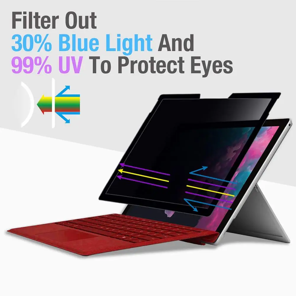 Защитная пленка для экрана защитная против шпионов съемный фильтр Microsoft Surface Pro 7 6