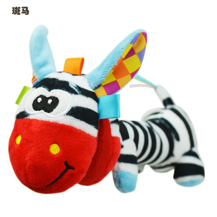 Популярная детская ручная погремушка 9 см плюшевая игрушка мягкий звук милая