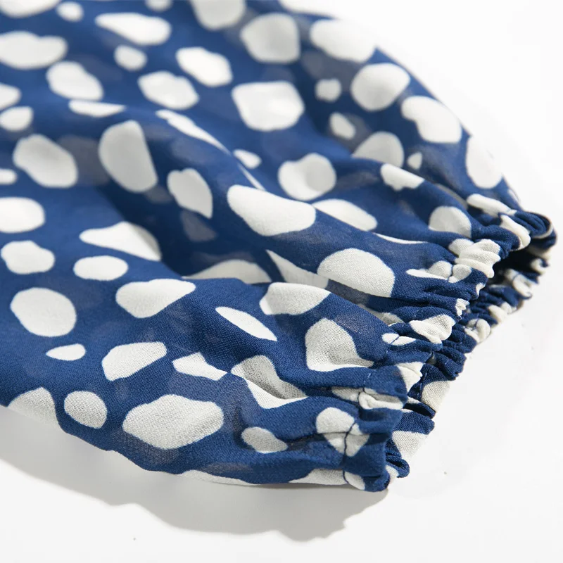 Летнее женское платье повседневное приталенное с бантом и принтом | Женская