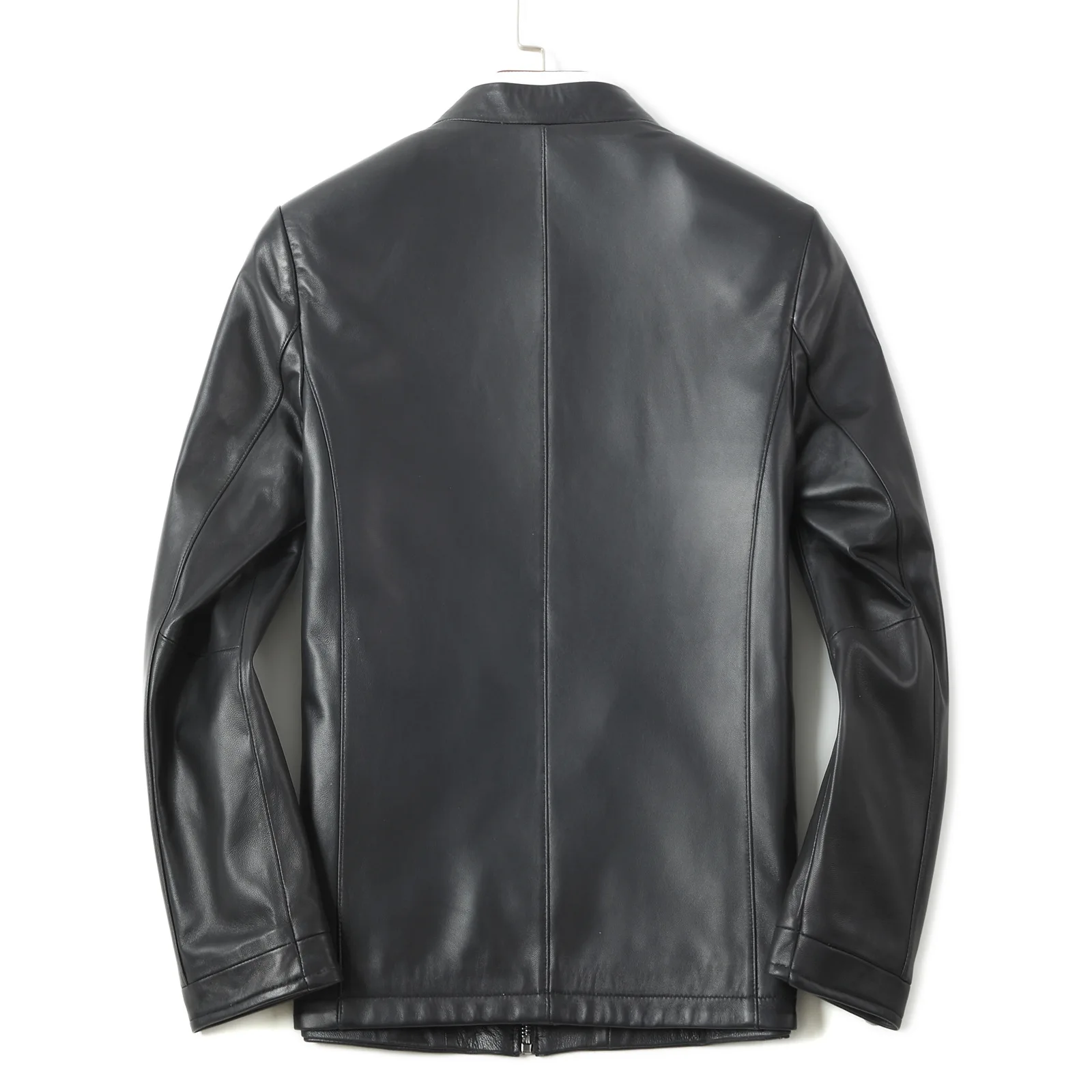 Куртка мужская из ПУ кожи свободная байкерская куртка на молнии с длинным