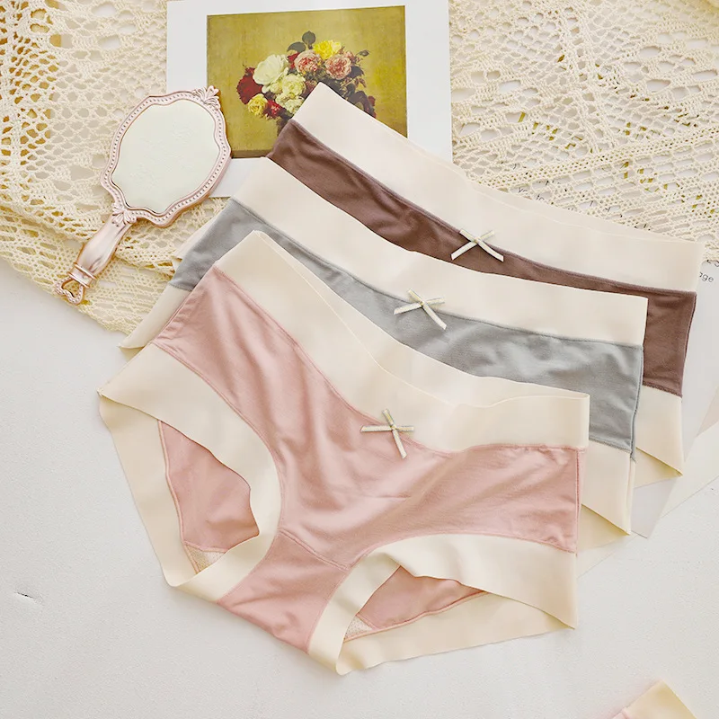 Удобные бесшовные трусы из модала для женщин удобное нижнее белье молодых