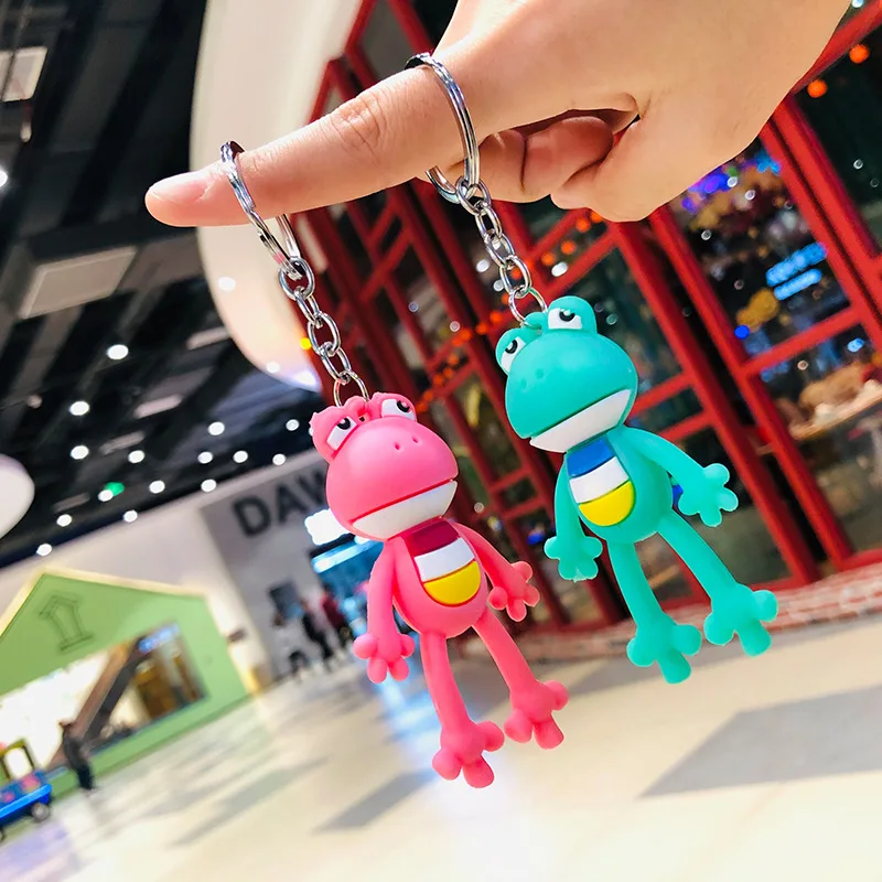 FIMAODZ милый брелок с дизайном лягушка Забавные тапочки большим ртом мультфильм