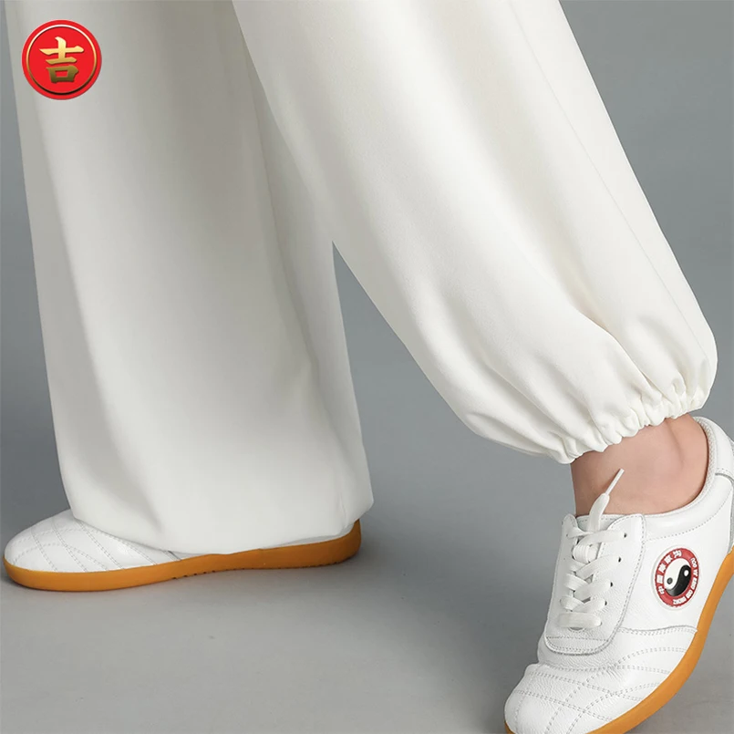 Одежда для Тай-Чи мужчин и женщин с белыми чернилами пейзаж одежда кунг-фу