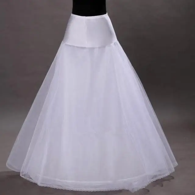 

1-hoop 2-layer Tulle Aline Petticoat Bridal Wedding Petticoat Underskirt Crinolines for Wedding Dress