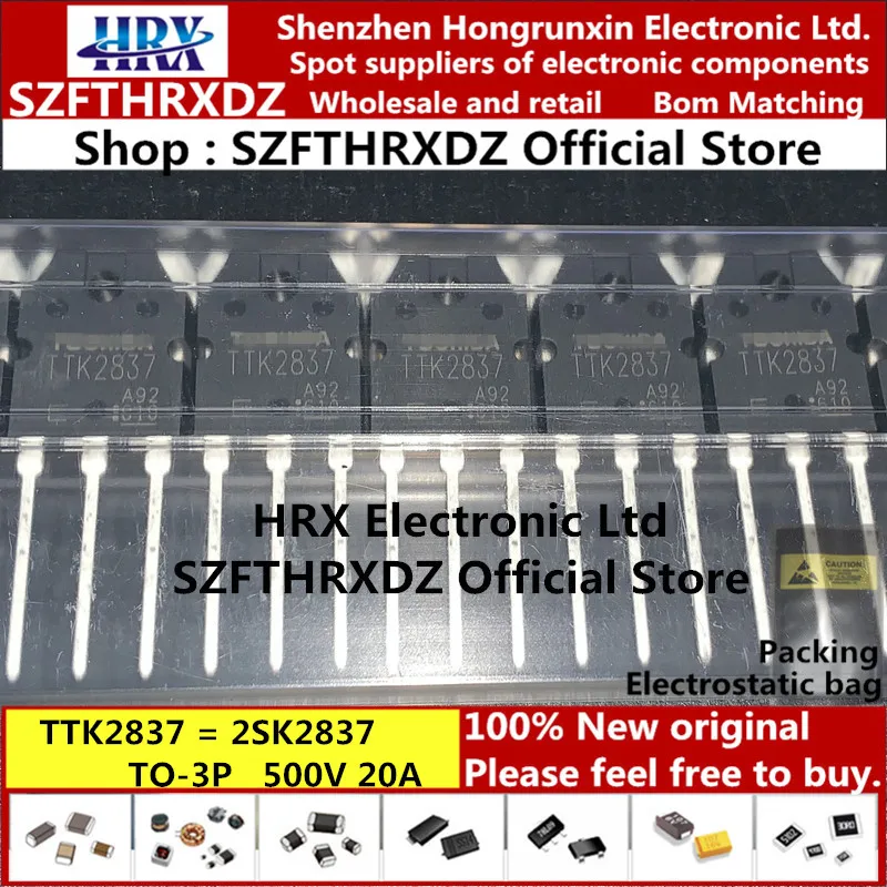 TTK2837 TO-3P K2837 TO3P 2SK2837 500V 20A силиконовый N канал MOS Тип измельчитель регулятор 25 шт./трубка(10 шт