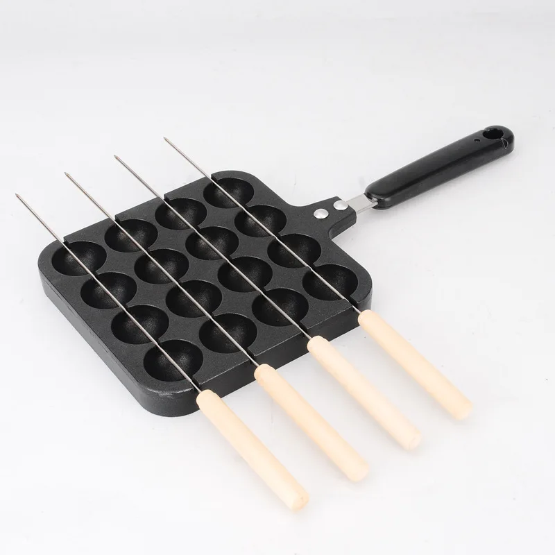 Jual Geetest Gelembung Telur Kue Kue Pan Cetakan Telur Ayam Besi Aluminium Hongkong Waffle Maker Cetakan Non-stick Coating DIY Muffin Piring
