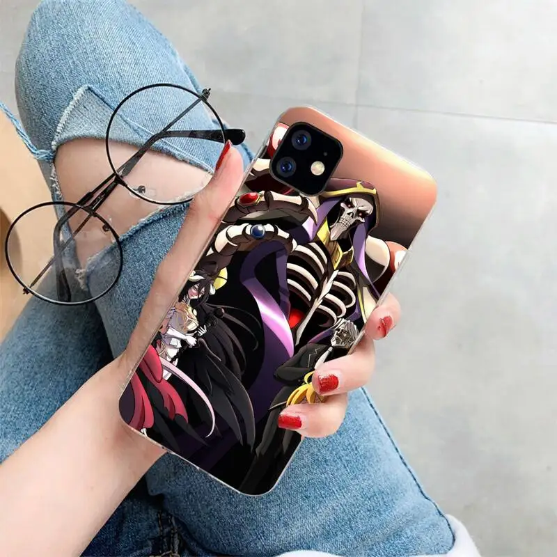 

Overlord Anime Phone Case For iphone 5s 6 7 8 11 12 XSMAX XR pro plus mini se2020 Cover Fundas Coque