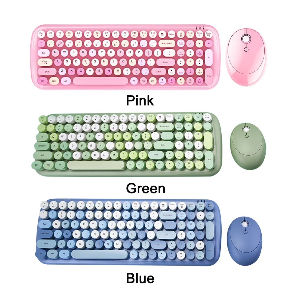 Симпатичные Круглые колпачки для клавиш 2 4 ГГц 1600DPI стильная домашняя