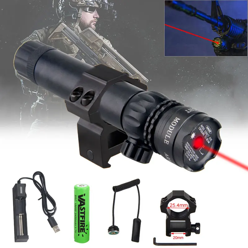Тактический прицел для винтовки лазерный зеленый/красный 532 нм 650 Охотничья точка
