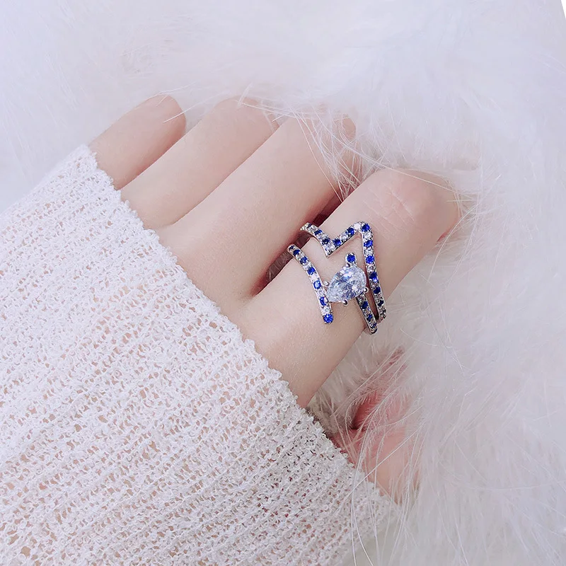 Новинка 2019 набор колец из циркония в европейском и американском стиле