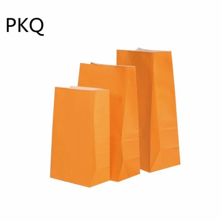 100 шт. конфетных цветов крафт бумажный пакет без ручки подарки посылка мешок для