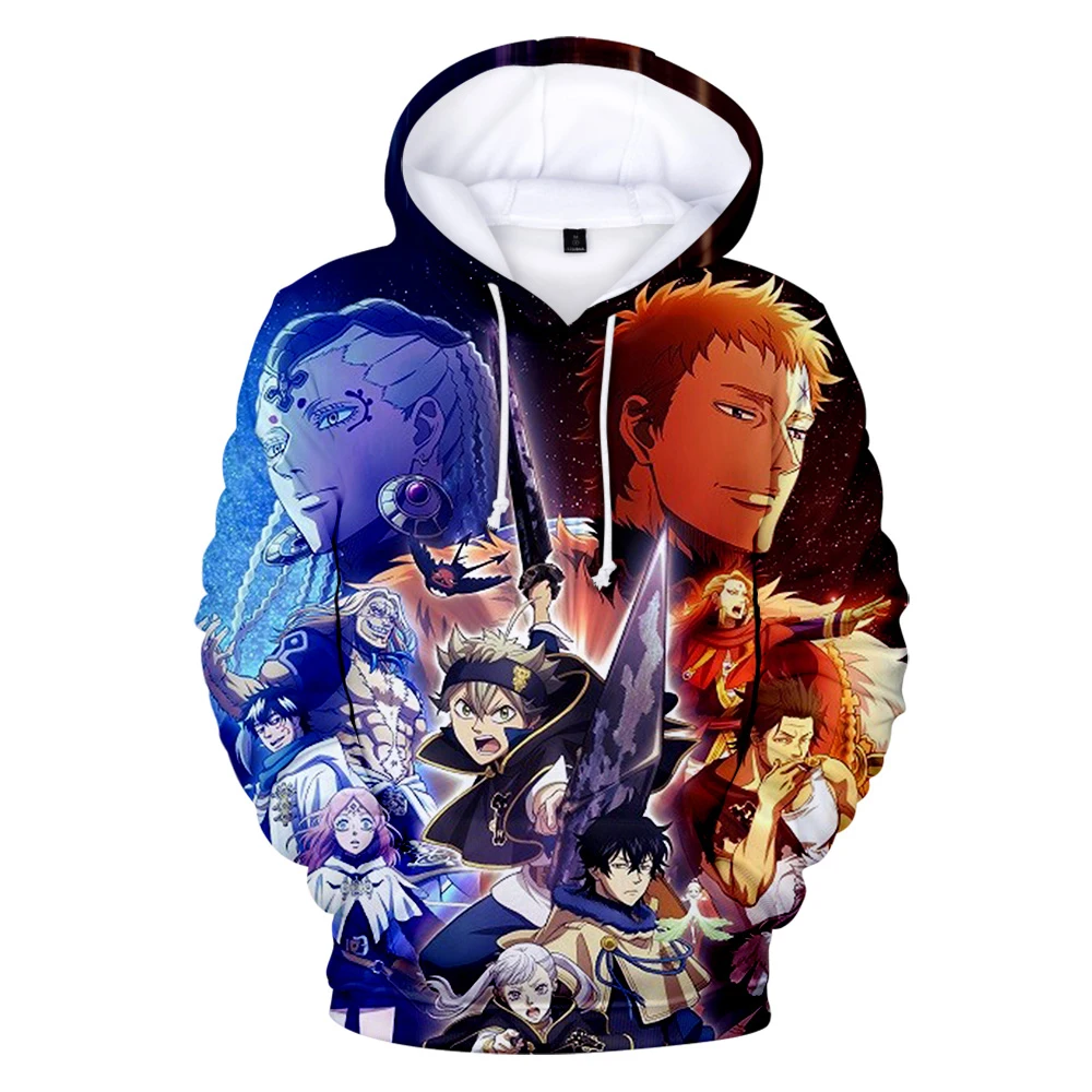 

Trendy Anime Black Clover 3D Hoodies Sweatshirts Men/Women Casual Long Sleeve Hoodie Japanese Black Clover Sweatshirt Pullovers