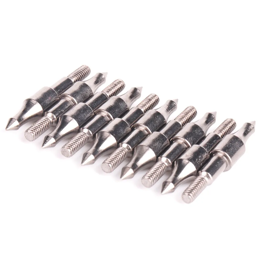 125 grain Hunting Arrowhead Arrow Accessories Screw Insert Steel Piont Bow For Archery Shooting | Спорт и развлечения