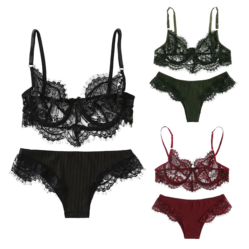 

Women Transparent Apparel Babydoll Lingerie Sexy Bra T Pants Brief Sexy Costumes Erotic Underwear For Women Underwear set