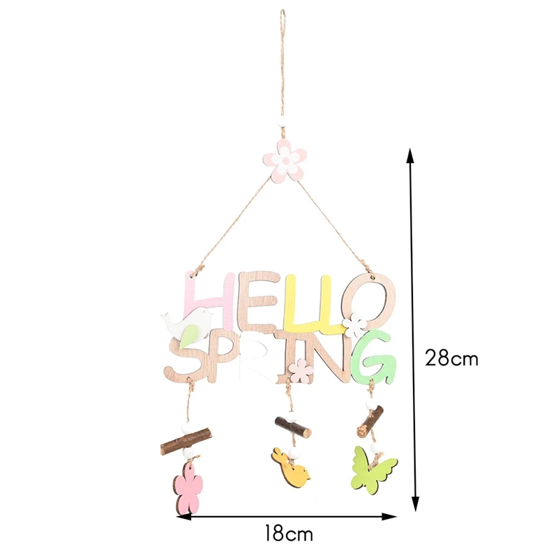 

Easter Hanging Ornament, Letter Wooden Hanging Pendant Home Party Festival Decoration Pendant