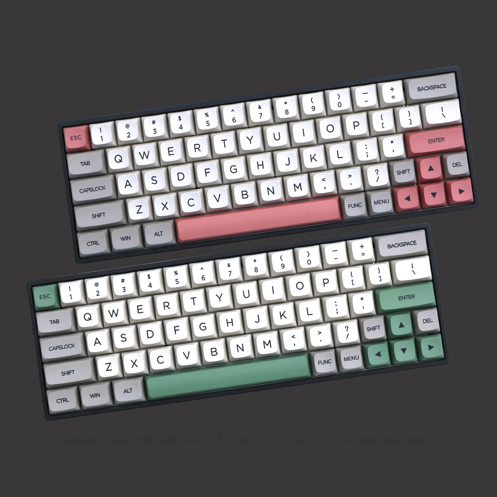 

134 клавиш/комплект 9009 Ретро серые белые колпачки для клавиш PBT, колпачки для клавиш с сублимационной печатью для MX Switch, механическая клавиату...