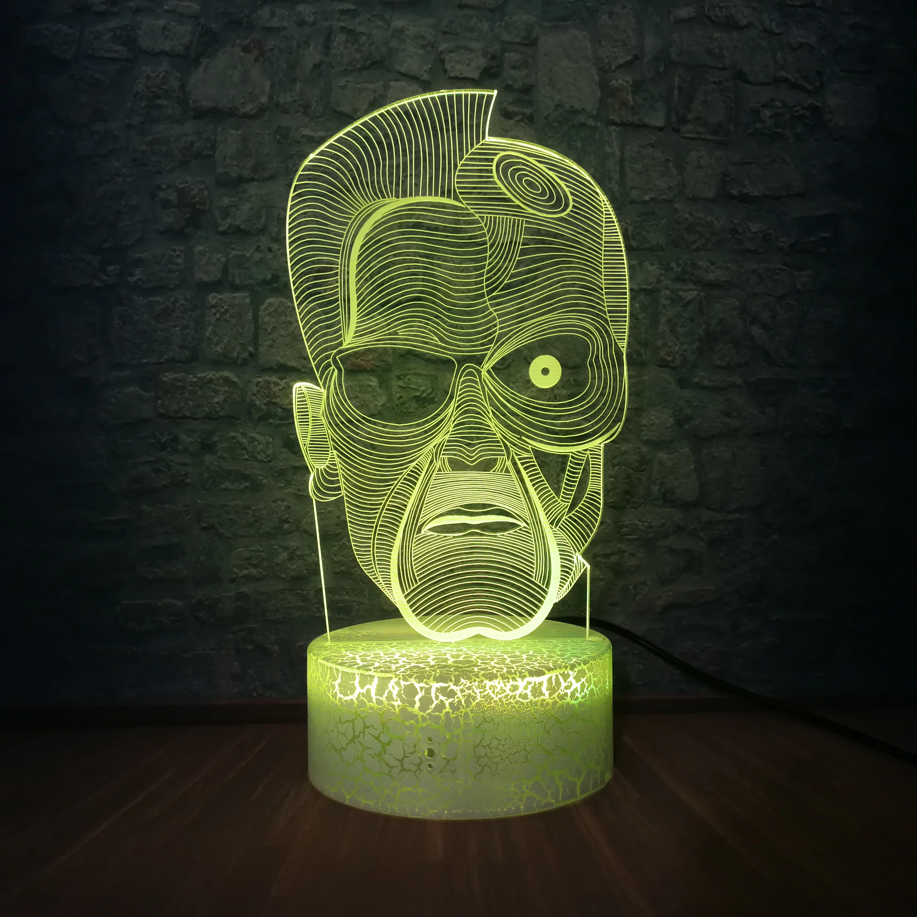 Фильм Терминатор 3D креативный Ночник светильник герои Рисунок 7 цветов меняющий