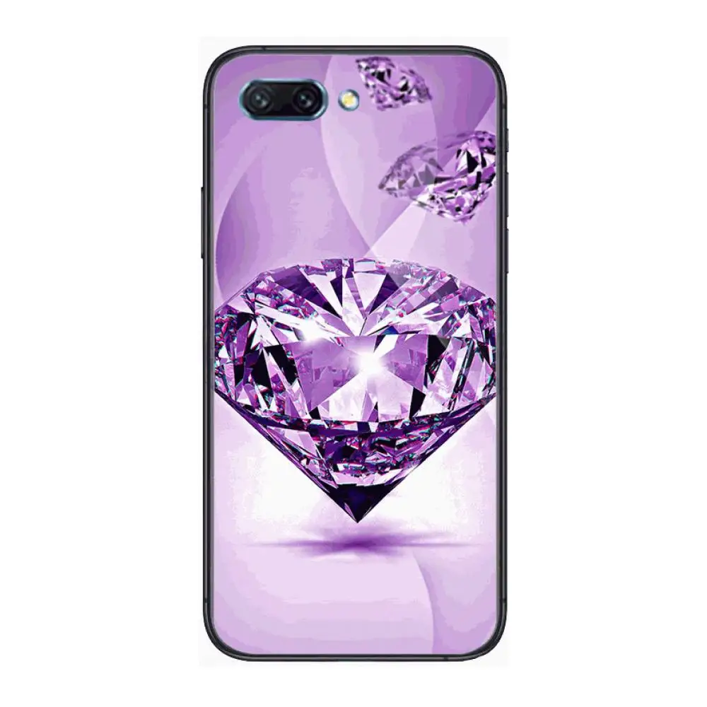 

Luxury Shiny diamonds clear Phone Case For Huawei Honor 10 9 8 7 N Pro Lite A C RU Black Etui Coque Hoesjes comic fashion