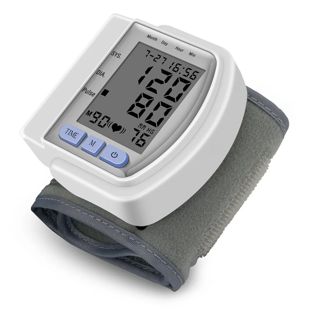 

Wrist BP Blood Pressure Monitor meter Pulse Rate Heart Beat Rate Device machine Medical Equipment Tonometer BP Sphygmomanometer
