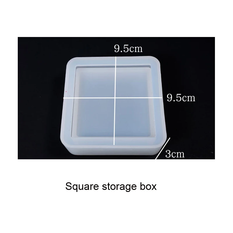 

PopularPen Holder Ashtray Storage Box UV Resin Epoxy Jewelry Mold Card Jewelry Tools Accessories