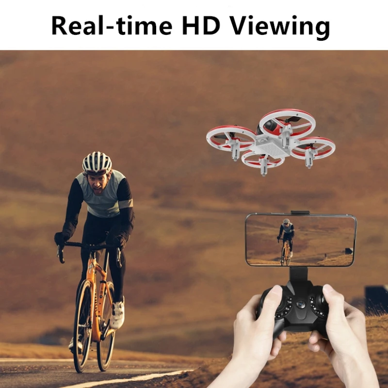 Дрон с дистанционным управлением WiFi 4K камера индукцией силы тяжести один ключ