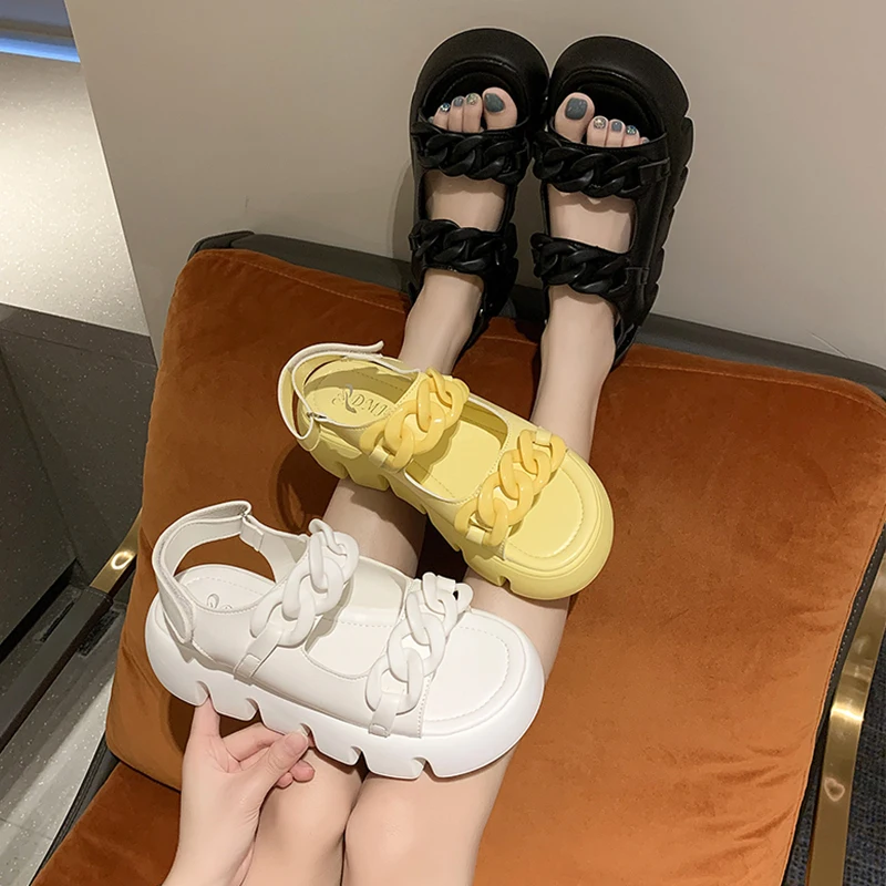 

Designer Sandals Platform Heel Sandals Women 2021 Summer Fashion Outdoor Beach Casual Sports Breathable Female Shoes Woman New