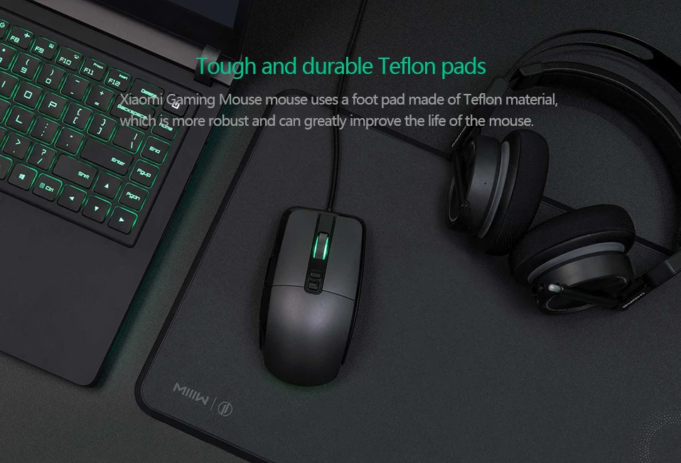 Оригинальная Беспроводная игровая мышь Xiaomi USB 2,4 ГГц 7200 dpi RGB мышь с подсветкой геймерская оптическая перезаряжаемая Компьютерная
