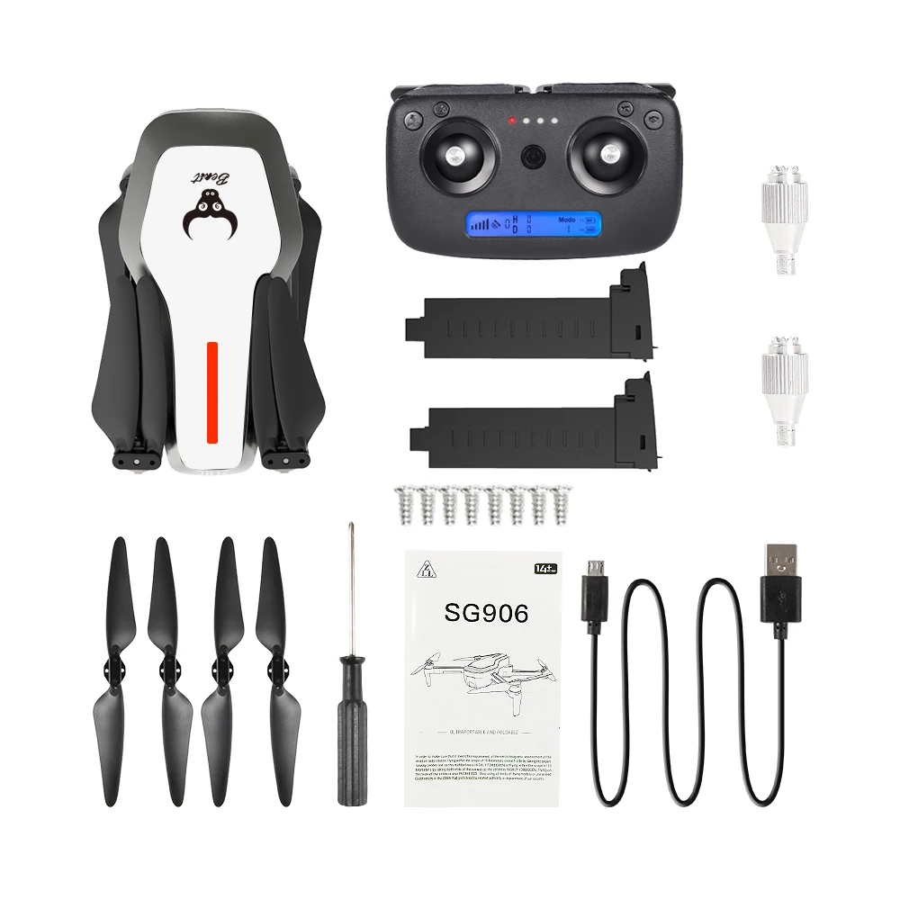 White 2B Gps 5G wifi FPV RC Дрон 4K бесщеточный селфи Дрон с камерой HD RC Квадрокоптер складной Дрон VS Hubsan H117S Zino Дрон - Цвет: White 2B