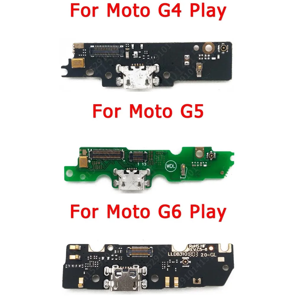 

Charging Port For Motorola Moto G4 G5 G6 Play USB Charge Board PCB Dock Connector Socket Plate Flex Replacement Spare Parts