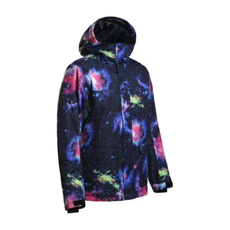 SMN куртка для сноуборда звездное небо узор взрослых Мужская ветрозащитная