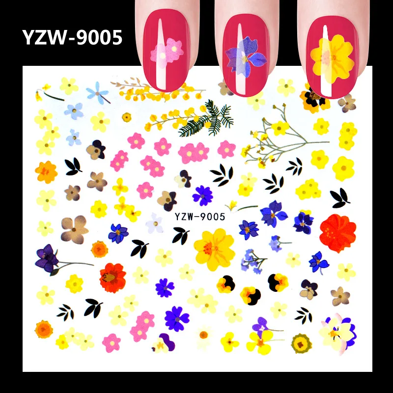 Тип коробки наклейки для дизайна ногтей ультра тонкий водяной знак фольга милый