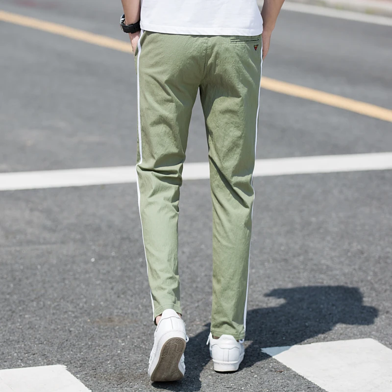 

Luren 2021 Spring and Summer New High Quality Business Fashion Casual Elastic Straigh Trousers Male Brand Black Gray Green