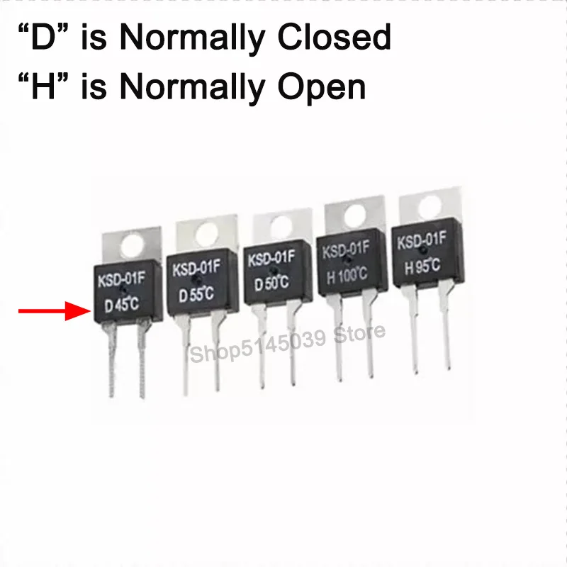 2 шт. термостат KSD 01F 40 135 DegC NC нормально закрытый не открывающийся а датчик
