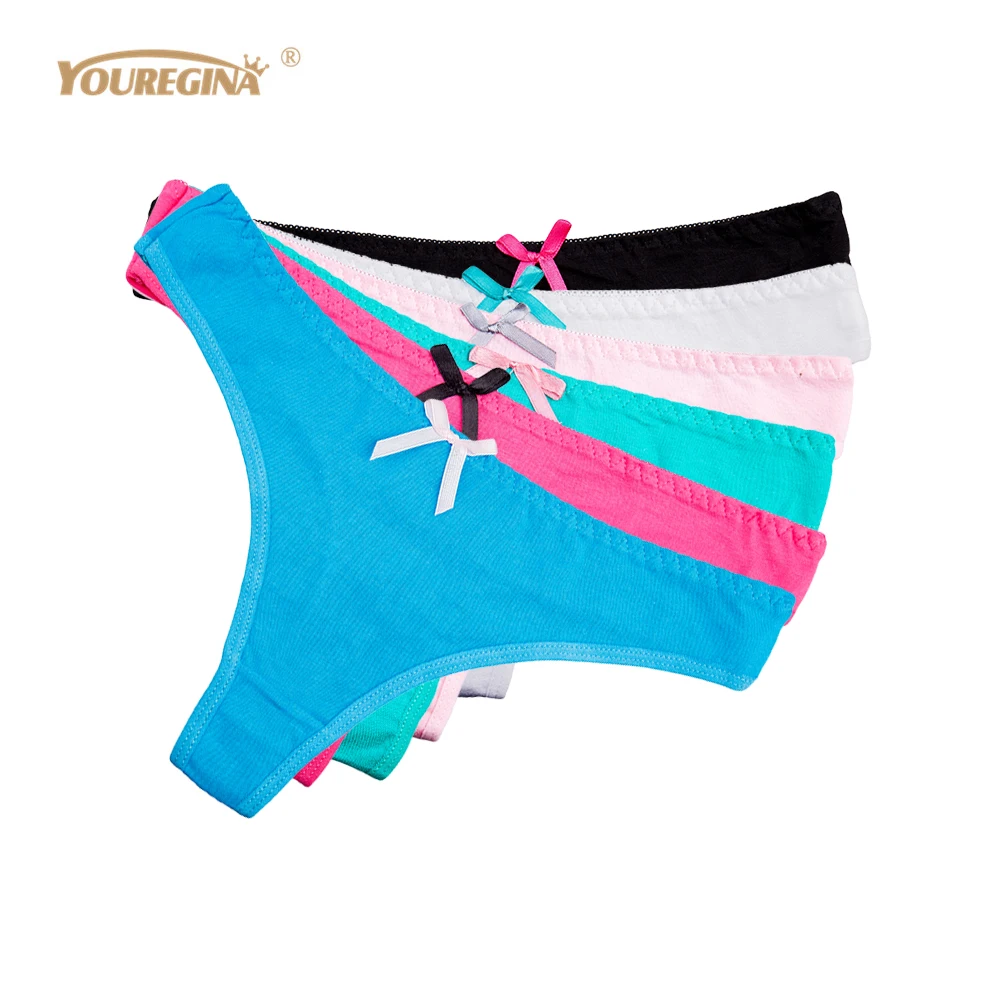 

Трусы-стринги женские, бесшовные, 6 шт./лот