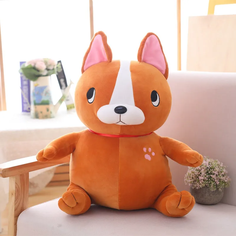 Новинка милая плюшевая игрушка 35 65 см с имитацией французского бульдога Мягкая