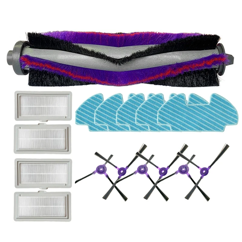 

Роликовая и боковая щетка для швабры с фильтром для Midea VCR07 VCR08 MR09