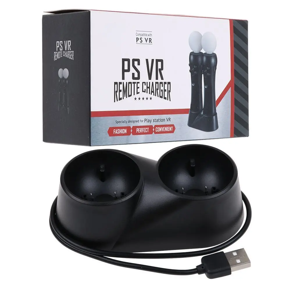 Новое Двойное Зарядное устройство Док станция для зарядки Playstation 4 PS4 VR Move